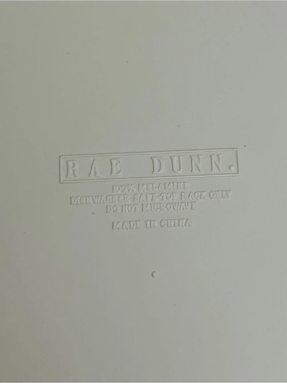 Rae Dunn EAT Dinner Plates Set of 8 White Melamine 10.5” Farmhouse Dining